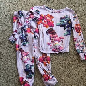 Colorful Kids Pajamas with Bear Print